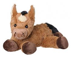 Welliebellies Peluche Chauffante - Jouet Animal Bouillote à Chauffer au Micro-Ondes - Avec Douce Odeur Romarin Lavande Eucalyptus Menthe Poivrée Soulage la Douleur (Cheval)