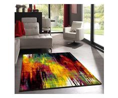 UN AMOUR DE TAPIS Belo 1 100x100 Carre cm Tapis Moderne Tapis Chambre Tapis Carré Tapis Multicolore