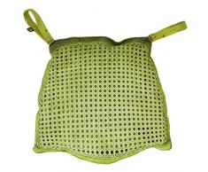 Daycollection FITIGACH11 4 Me K Galette de Chaise Coton Jaune 31 x 34 x 10 cm