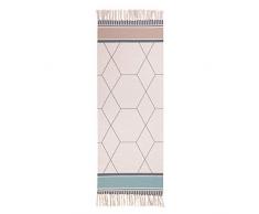 Marocain Coton Tapis,tissé à La Main Tassles Tassles Descente De Lit Boho Moquette Géométrique Décoratifs Tapis pour Chambre Salon Porche B 60x90cm(24x35inch)