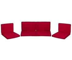 beo 120 g PolyesterPY305 Monaco Coussin de Rechange imperméable Rouge