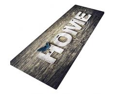 Wingbind Tapis antidérapants à Grandes Portes pour la Maison, Lettres, Tapis, Tapis de Sol, Tapis d'escalier, Salon, Cuisine, Couloir, 1.3x4ft