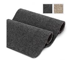 GadHome Tapis de Porte Absorbant, Anthracite 40 cm x 60 cm | Tapis dextérieur et dintérieur | Tapis en Coton Doux antidérapant, Lavable et à séchage Rapide pour intérieur et extérieur