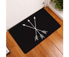 Nunbee Paillasson Impression de Symboles Designe Tapis de Sol antidérapant extérieur d'entrée Interieur Fibre de Coco Geek Chat Chouette cerf Multicolore, Symbole2 50 * 80cm