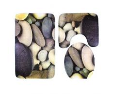 3D Ensembles De Tapis 3 Pcs pour Salle De Bain Et WC Siège De Toilette Couvre Les Couvercles De Couvercle De Toilette