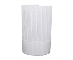 FREAHAP R Chapeau Cuisinier Blanc Toque de Chef Jetable Lot de 20#2 L