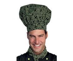 Toque de chef cuisinier noir vert