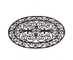 Best for Boots Esschert Paillasson Ovale en Fonte Marron 49 x 74 x 2 cm