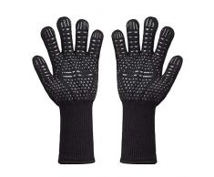Yudesun Gants de Barbecue - Gants de Four Anti-Chaleur Jusqu'à 800°C Universel Gants de Cuisine Résistant à la Chaleur Parfait pour Grill BBQ Cuisine Four de Cuisson 33cm (1 Paire)