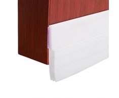 NouveLife Bas de Porte Anti Bruit Bande dEtanchéité en Silicone Souple 5cm x 100cm Adhésif Imperméable à lEau Isolement du Bruit Triple Limite du Passage dAir Anti Souris Cafard Blanc