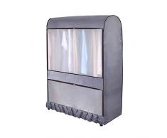 abiet Housses De Vêtements,Transparent Etanche Anti-Poussière Protection, Housse De Protection Universelle pour Portant À Vêtements Penderie