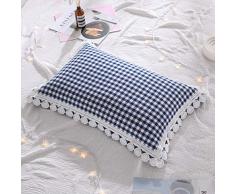HYQ 100% Coton Simple Dentelle Sarrasin Oreiller Noyau Pur Coton Simple