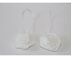 Lot 100 Pinces à Rideau Blanches Coideal - Petites Pinces Métal Avec Crochets Pour Photos Et Décoration
