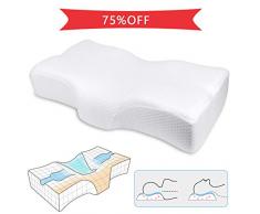 CN-hzq Oreiller Ergonomique à Mémoire de Forme,Mémoire Oreiller guérissant la douleur au cou, position de sommeil correcte. Relax Muscle Protect the Spine, For Wonderful Night.