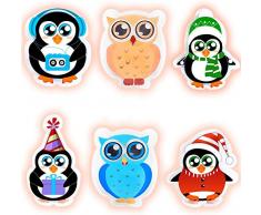 Hook Chauffe Chauferette Mains Reutilisable de Poche, Mini Bouillotte Main et Mains en Forme de Pingouins pour Mains et Doigts Chauds Réutilisables