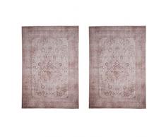 Webtappeti.it Paire de tapis, descentes de lit, 80 x 150 cm, lavables et antidérapants