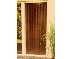 Leguana Handels GmbH « Ganges » Rideau de porte en perles de bois, environ 90 x 200 cm (largeur x hauteur)