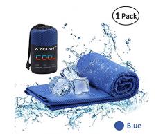 AZGIANT Serviette De Sport, Serviette RafraîChissante, Serviette De Refroidissement, Bleu