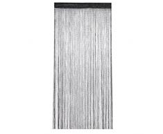CanVivi Rideau de fils pour porte Rideau décoratif Différentes couleurs au choix Noir
