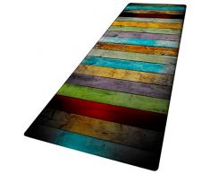 Wingbind Tapis Non-Slip Grande Porte Vintage Chic Patterned Carpet Tapis de Sol Tapis descalier pour Salon Chambre Cuisine Hall dentrée, 2x6ft