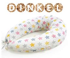 JUNIO Coussin dallaitement et Grossesse pour Dormir Coussin de Maternité de Bio vannure dépeautre Oreiller Bébé Coussin multifonction 170 x 30cm