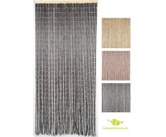 MadeInNature Rideau de Porte Perles Bois et Bambou, Taille 90x200cm, pour intérieur et extérieur, Plusieurs modèles aux Choix, de (Marron ébène et Naturel 5501392)