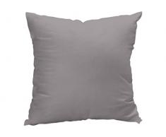 Soleil dOcre Coussin déhoussable 60x60 cm Alix Gris, Polyester, 60 x 60 cm