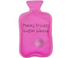 Mini Bouillotte Chaufferette Poche Mots Fun Rose