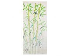 Festnight Rideau de Porte Contre Insectes Rideau en Bambou pour Bar, Patio ou Balcon 90 x 200 cm