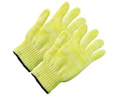 MSV 100197 Lot 2 Gants Résistants Anti Chaleur Jaune 27 x 0,1 x 0,1 cm