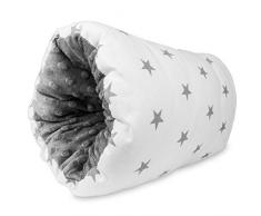 Brassard Allaitement coussin dallaitement - mini petit coussin d allaitement lavable Gris (26 cm x 16 cm, Blanc avec des étoiles grises color_map)
