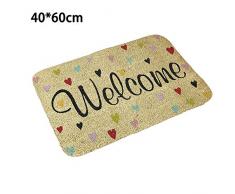 WE-WIN Tapis de porte Dirt Trapper - Tapis de barrière | Tapis dintérieur et dextérieur pour porte dentrée | Paillassons super absorbants et antidérapants | 40x60cm