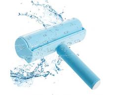 Plustore Rouleau Anti-Peluches Lavable 10000 Fois, Brosse en Laine de Coton, Tapis Super Collant pour vêtements, Voyage, Chat, Chien, Animal de Compagnie, Tapis