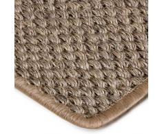 Tapis de passage sur mesure casa pura® 100% sisal naturel | salon, chambre, couloir | 3 couleurs au choix | Tiger Eye, taupe - 66x200cm