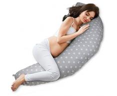 Coussin de grossesse et dallaitement - coussin femme enceinte, dallaitement, Oreiller Maternité d allaitement pour dormir, Gris bébé Coussins
