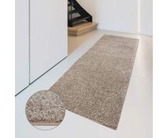 Carpet Studio Touché Doux Tapis 57x150cm, Salon/Cuisine/Chambre à Coucher/Couloir, Decoration Chambre, Facile à Aspirer, Fini à la Main, Camel