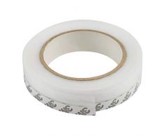 GWHOLE Bas de Porte Adhésif 8M x 2,5CM Bande détanchéité Anti Bruit Poussière lair Froid Anti Insectes Souris Fourmi Cafard