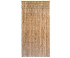 Nishore Rideau de Porte en Bambou Contre Insectes 100 x 200 cm (l x H)