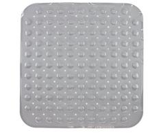 Brandsseller -Tapis de Douche de Bain 53x53cm Anti Glisse avec Ventouse Gris