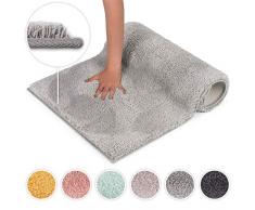 Blumtal - Tapis De Bain - Antidérapant Et Absorbant - Extra Doux - Lavable - 50x80cm (6 Couleurs) (Gris Clair)