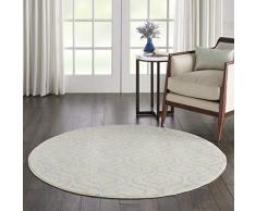 Marque Amazon - Movian Timok Tapis rond, 160 x 160 cm, Motif formes géométriques