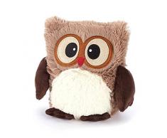 Intelex Peluche Chauffante au Micro-Ondes - Hooty - Hibou Brun