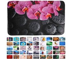 Tapis de Bain, Grande sélection de Beaux Tapis de Bain, de Haute qualité, très Doux, sèche Rapidement, Lavable (50 x 80 cm, Madeira)