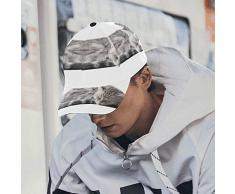 Casquette dété Hommes Mignon Chaton Gris Fourrure dort sur Un Oreiller Womens Cap réglable 100% Coton Doux Convient aux Sports de Hip-hop Unisexe Activités de Plage dété Papa Chapeaux Réglable