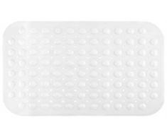 Brandsseller -Tapis de Baignoire de Bain 70x38cm Anti Glisse avec Ventouse Blanc