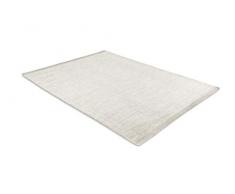 LIFA LIVING Tapis Fait Main en Laine, Tapis Modernes pour Le Salon et la Chambre à Coucher, Tapis de Style scandinave, Tapis 70% Laine et 30% Coton (Blanc & Beige)