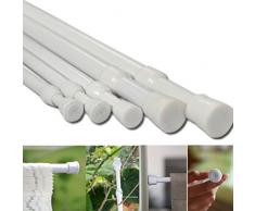 Acier carbone réglable de barre de tension Home de salle de bain Rideau extensible Rod Cintre, Acier anthracite, comme sur l'image, 1