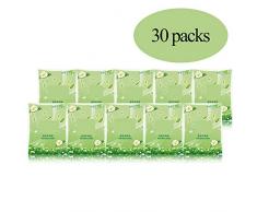 General Tissu De Poche, Pocket Mouchoirs, Silky & Smooth Soft 3-Ply Mouchoir Serviettes en Papier, Mini Pocket Pack De Tissus du Visage, Facile À Transporter, De 10 Feuilles Packets Chaque,30pack