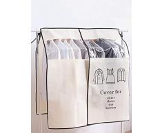 Seasaleshop2 Housses De Vêtements, Couverture Lavable Transparent Etanche Anti-Poussière Protection, Housse De Protection Universelle pour Portant À Vêtements Penderie