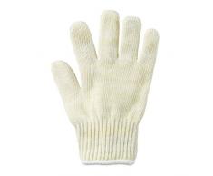 Relaxdays Gant anti-chaleur en fibres aramide taille universelle pour main gauche droite protection résistance haute température grill, beige